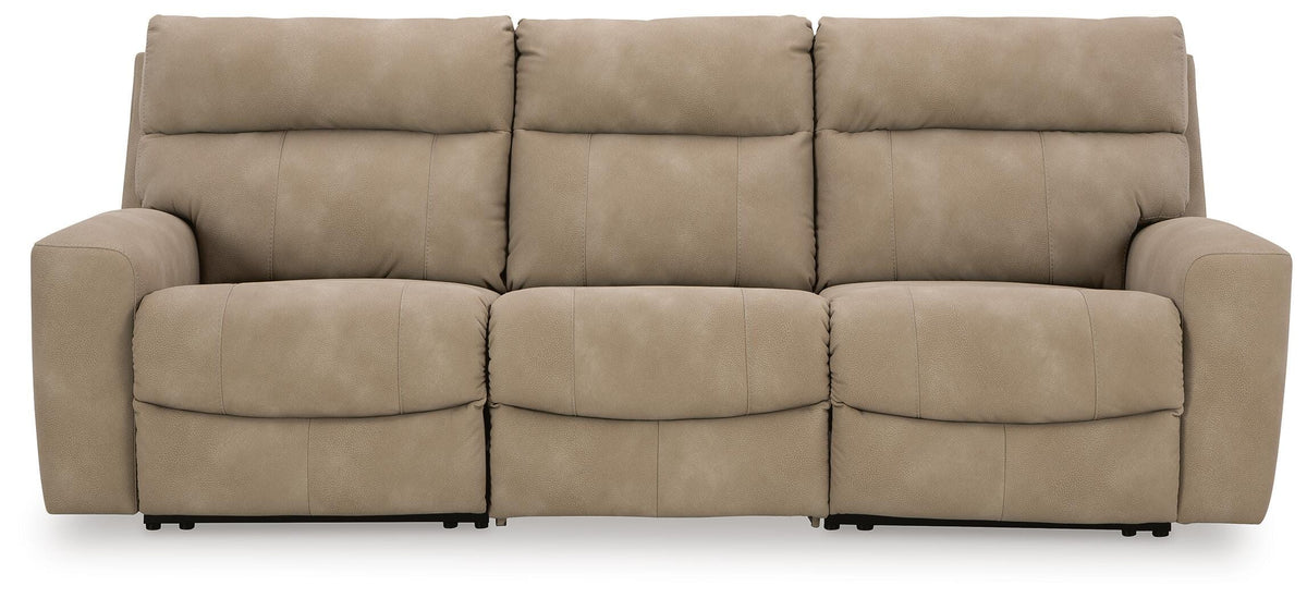 Arlen 3-Piece Power Reclining Sectional Sofa in Sand