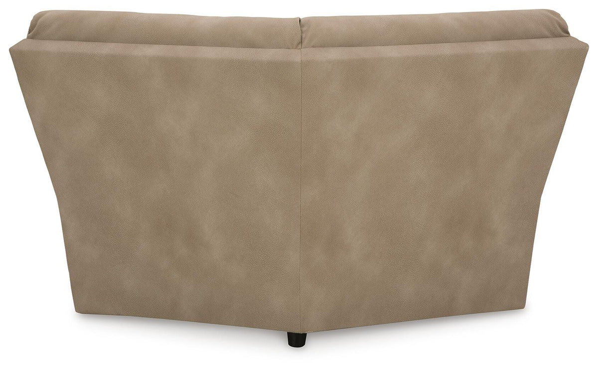 Arlen 6-Piece Power Reclining Sectional in Sand Microfiber