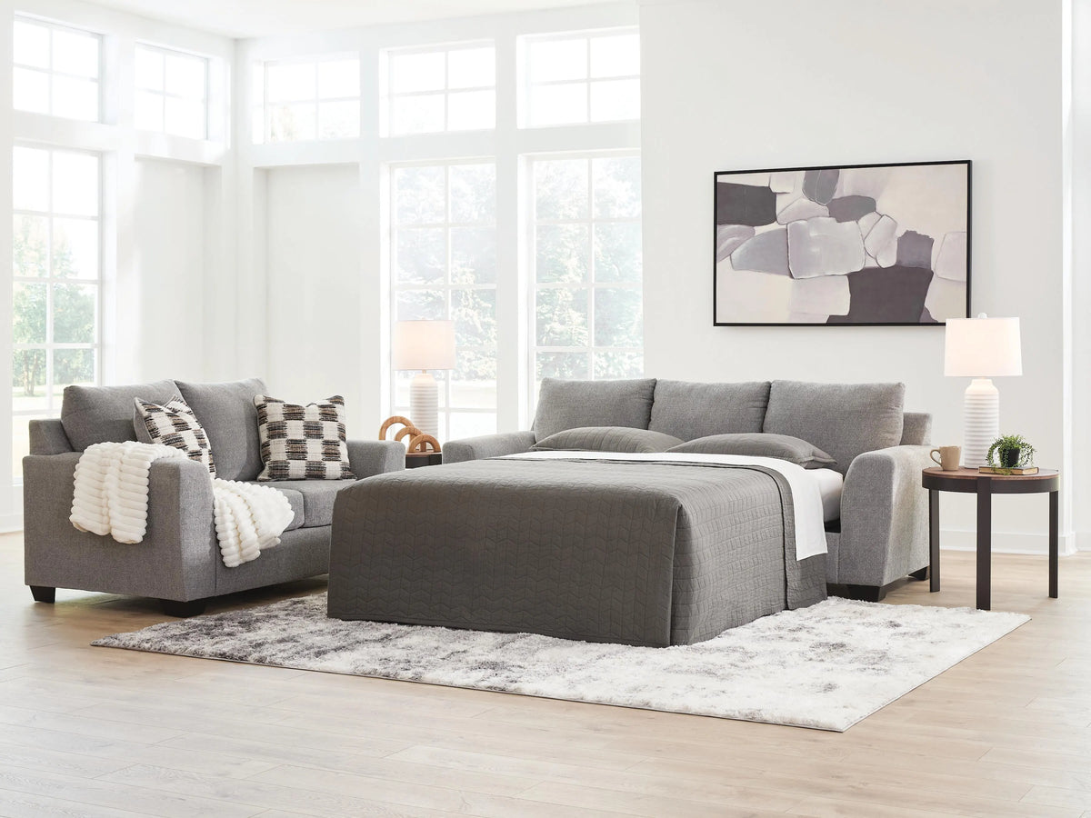 Harlan Bay Queen Sofa Sleeper in Flint