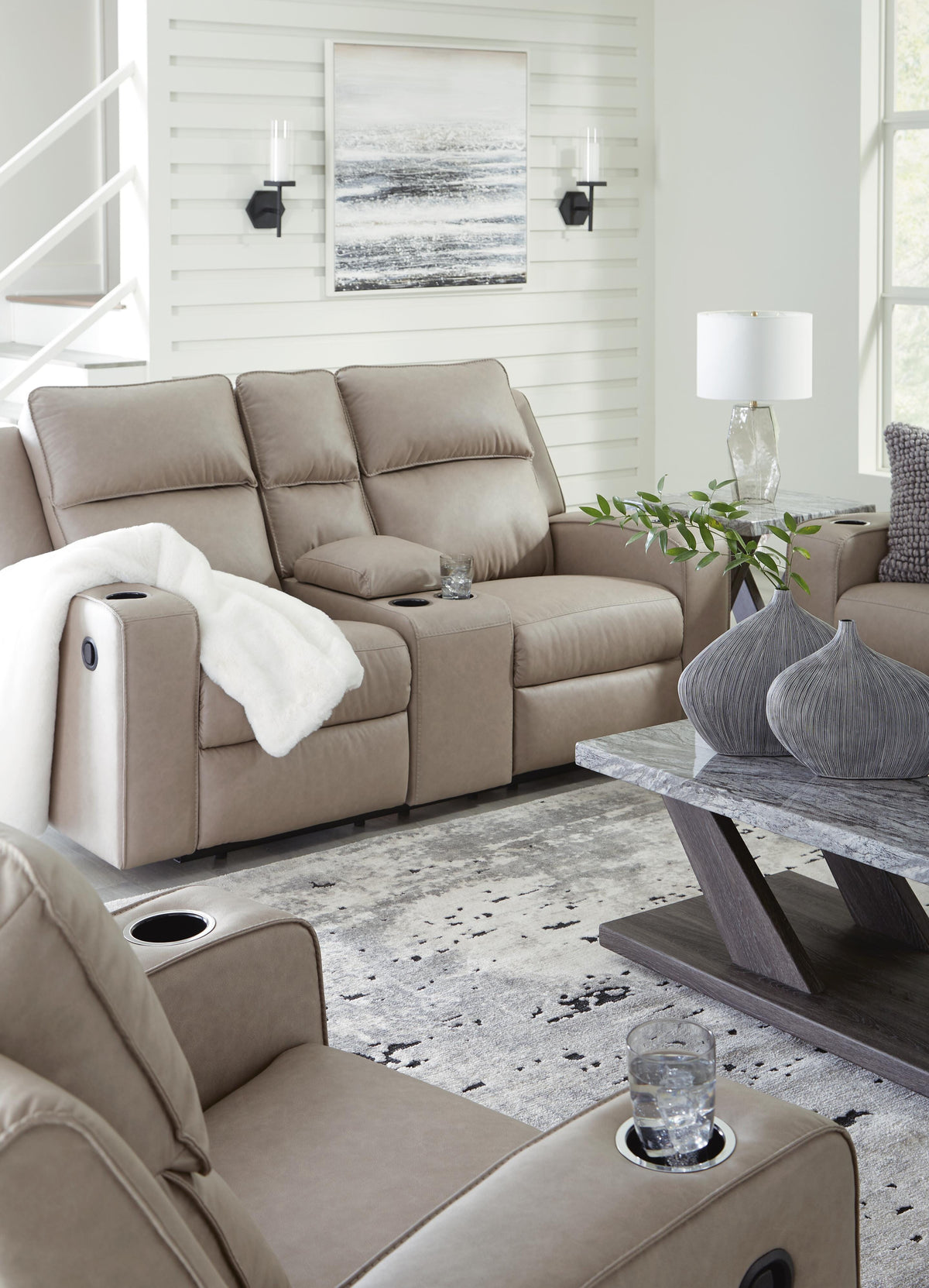 Holloway Reclining Loveseat and Recliner