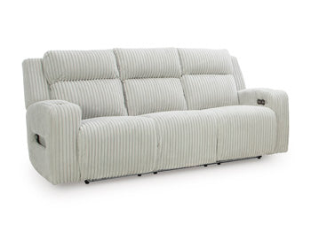 Torque Power Reclining Sofa in Alloy