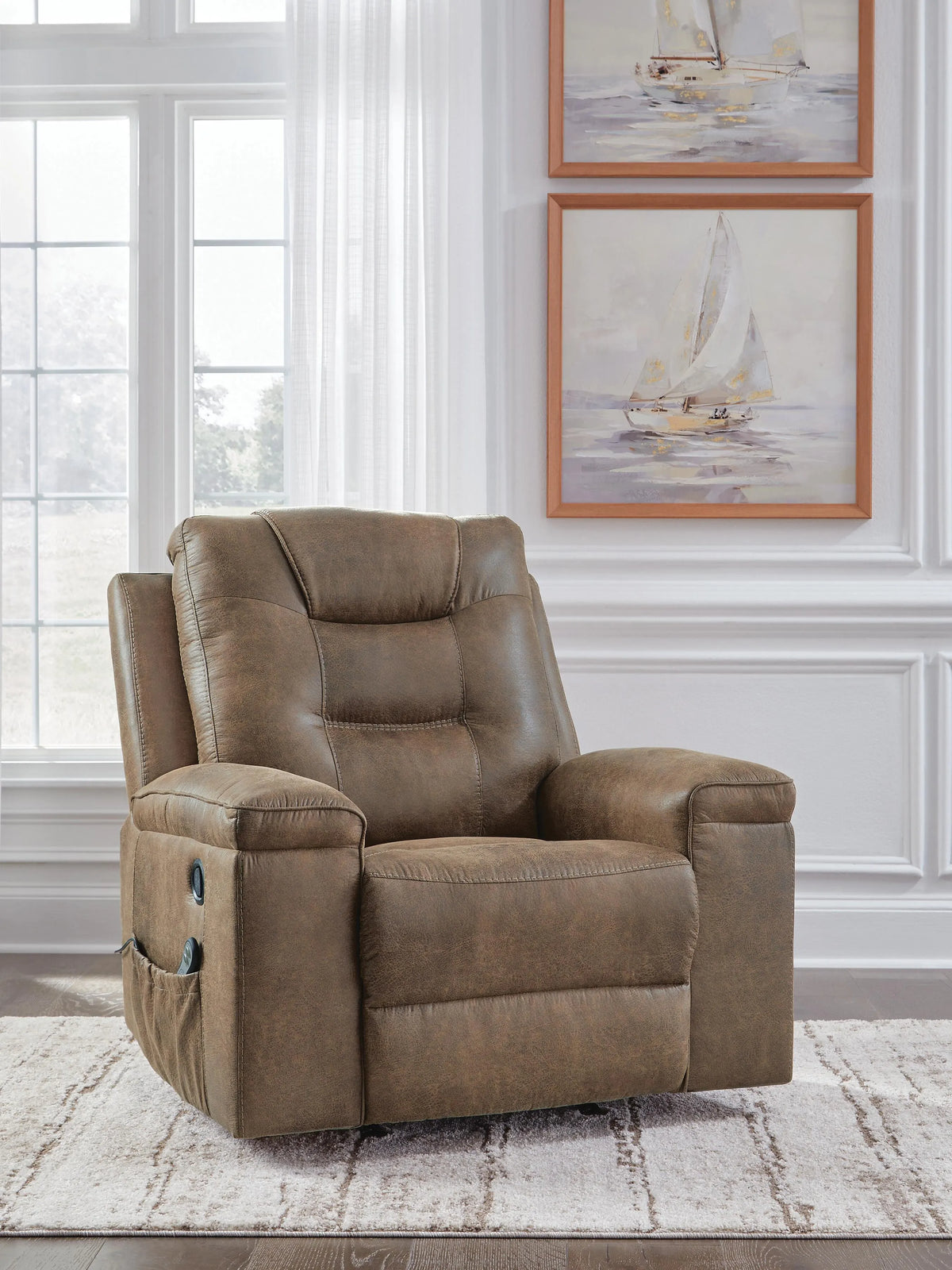 Harper Cross Recliner in Earth
