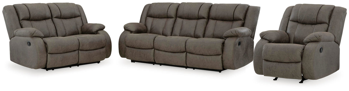 Steelcroft Reclining Sofa with Loveseat and Recliner