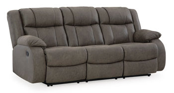 Steelcroft Reclining Sofa in Gunmetal