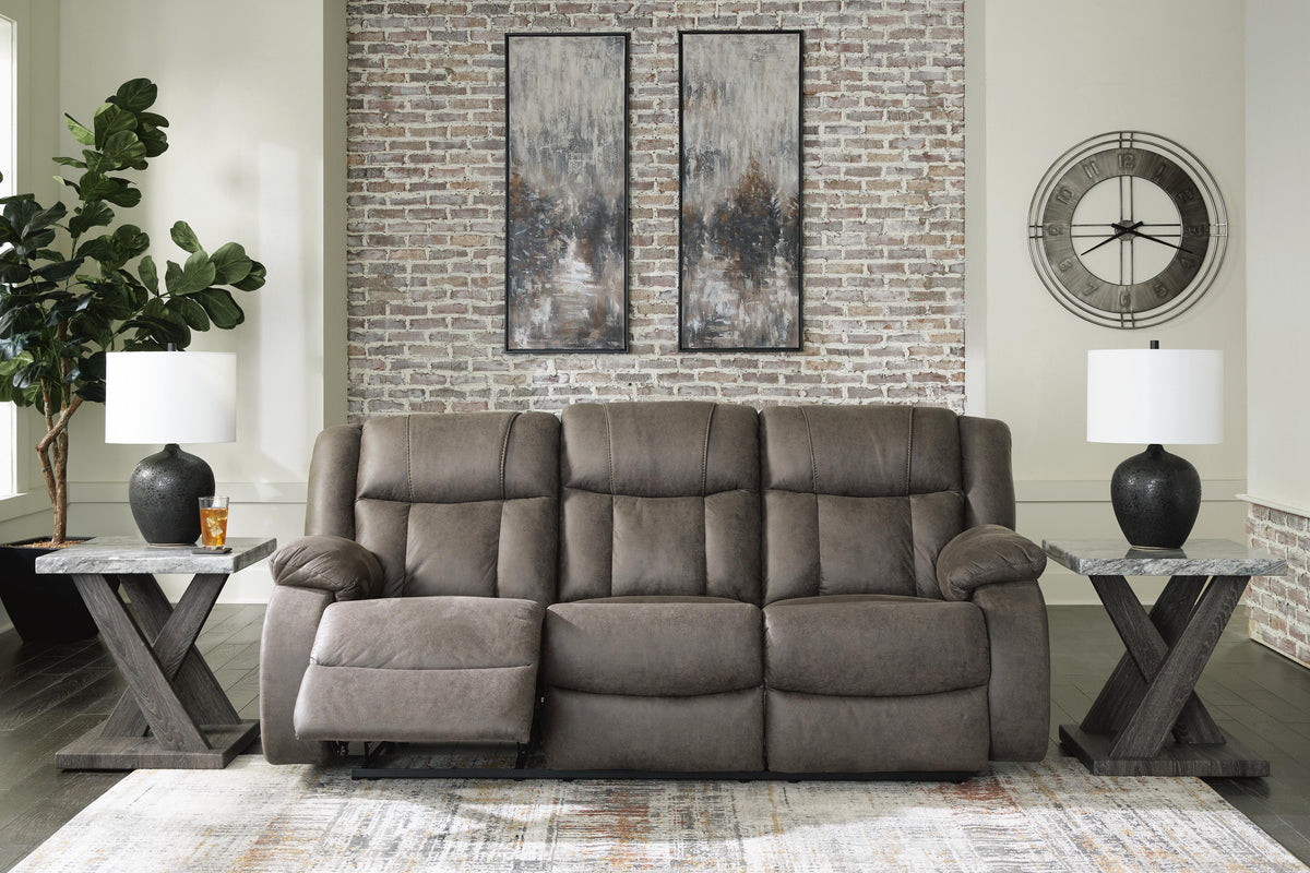Steelcroft Reclining Sofa in Gunmetal
