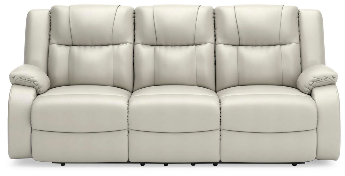 Steelcroft Reclining Sofa in Alloy