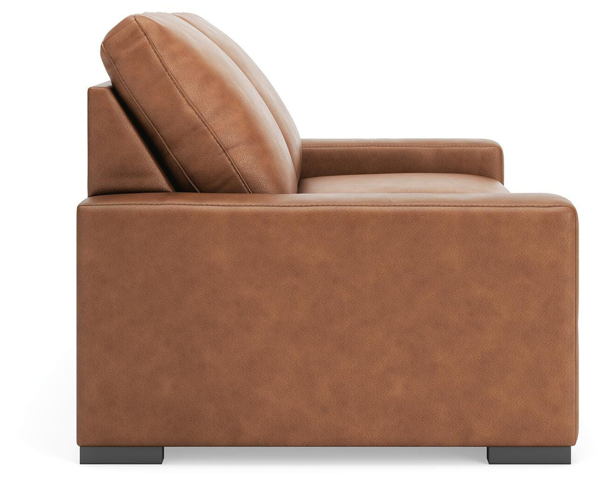 Auvelle 3-Piece Sectional Sofa in Caramel