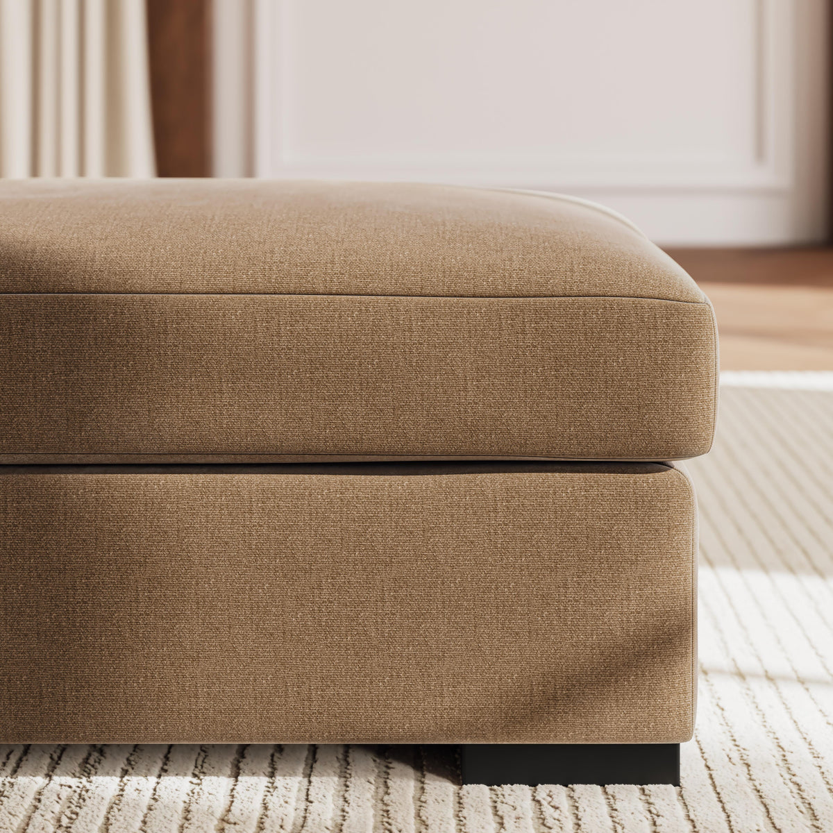 Auvelle Ottoman in Sable
