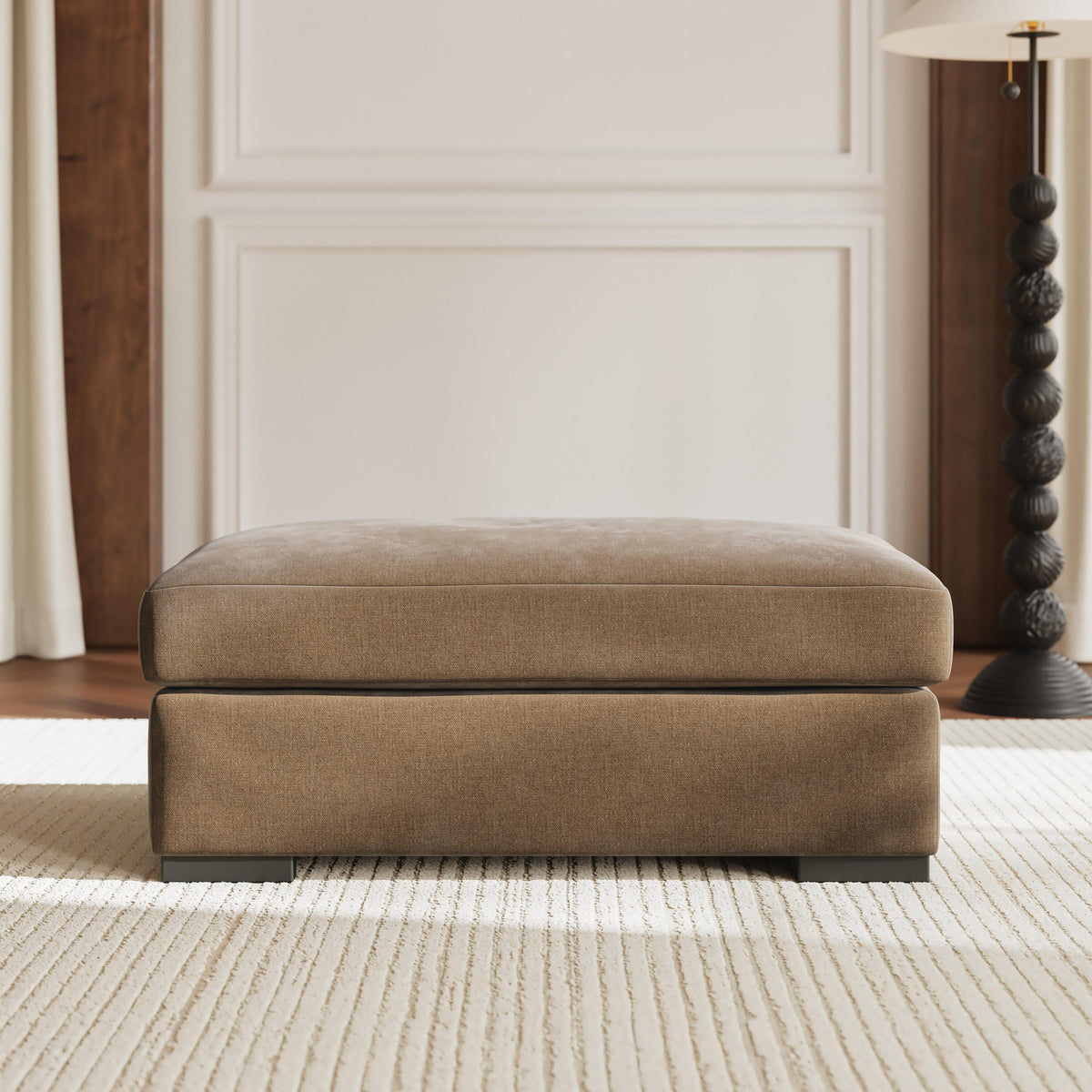 Auvelle Ottoman in Sable