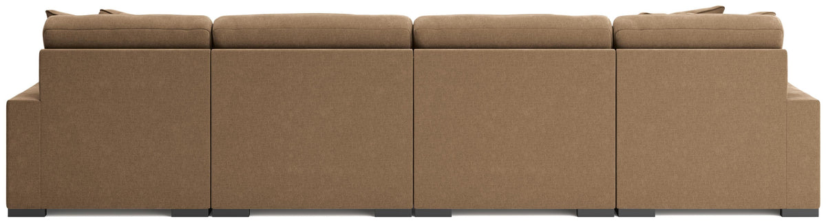 Auvelle 4-Piece Sectional with Double Chaise in Sable