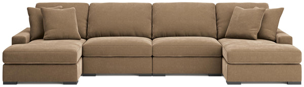 Calden 4-Piece Sectional with Double Chaise