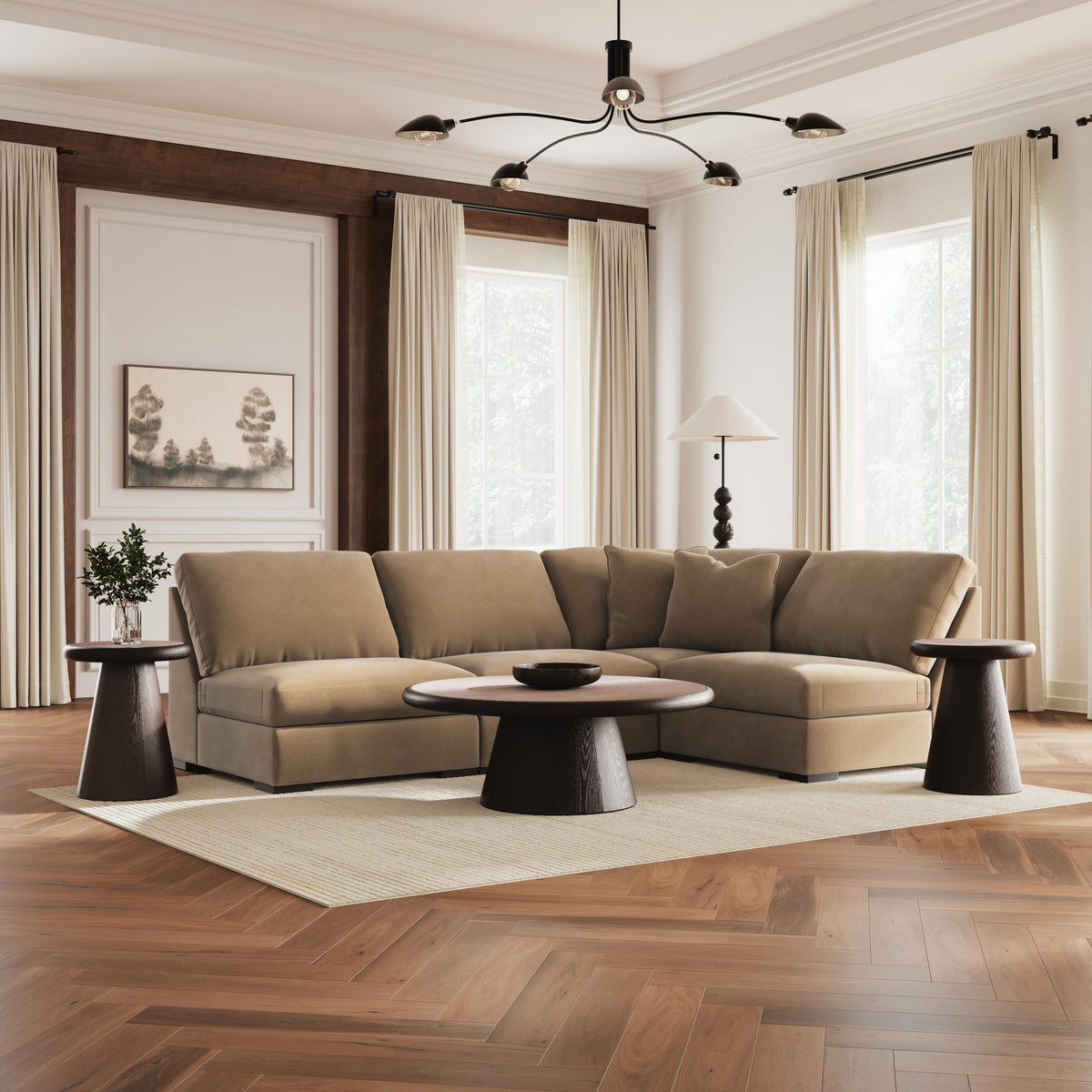 Auvelle 4-Piece Sectional in Sable Default