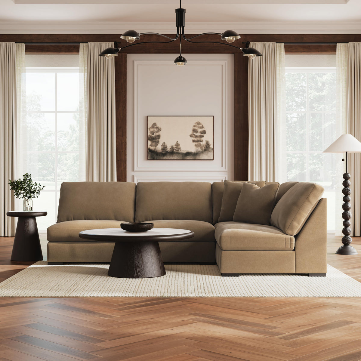 Auvelle 4-Piece Sectional in Sable Default