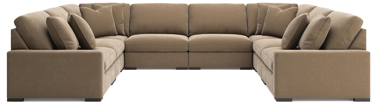 Auvelle 8-Piece Sectional in Sable