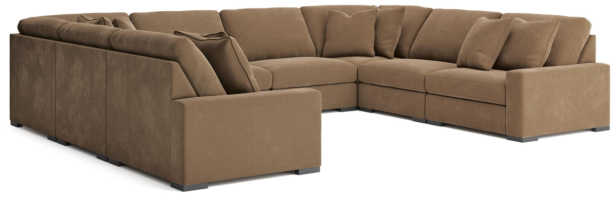 Auvelle 8-Piece Sectional in Sable