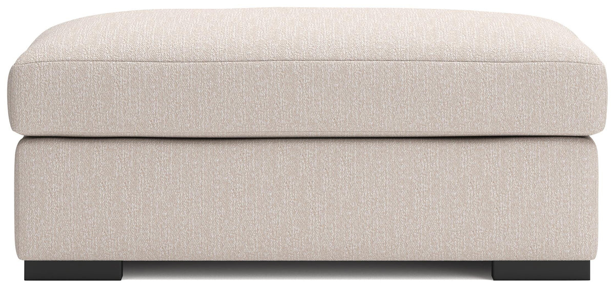 Auvelle Ottoman in Oyster