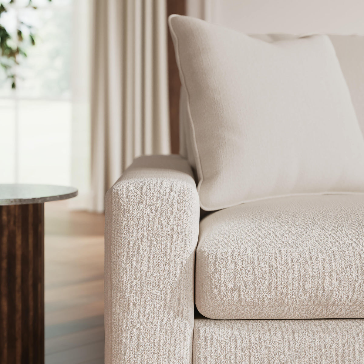 Auvelle Loveseat in Oyster