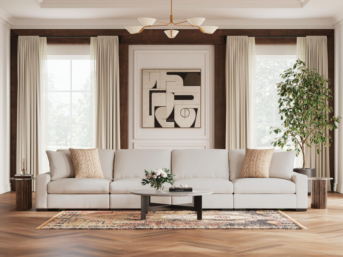 Auvelle 4-Piece Sectional Sofa in Oyster