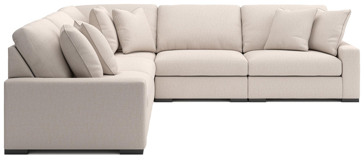 Auvelle 5-Piece Sectional in Oyster