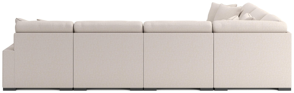Auvelle 6-Piece Sectional with Chaise in Oyster