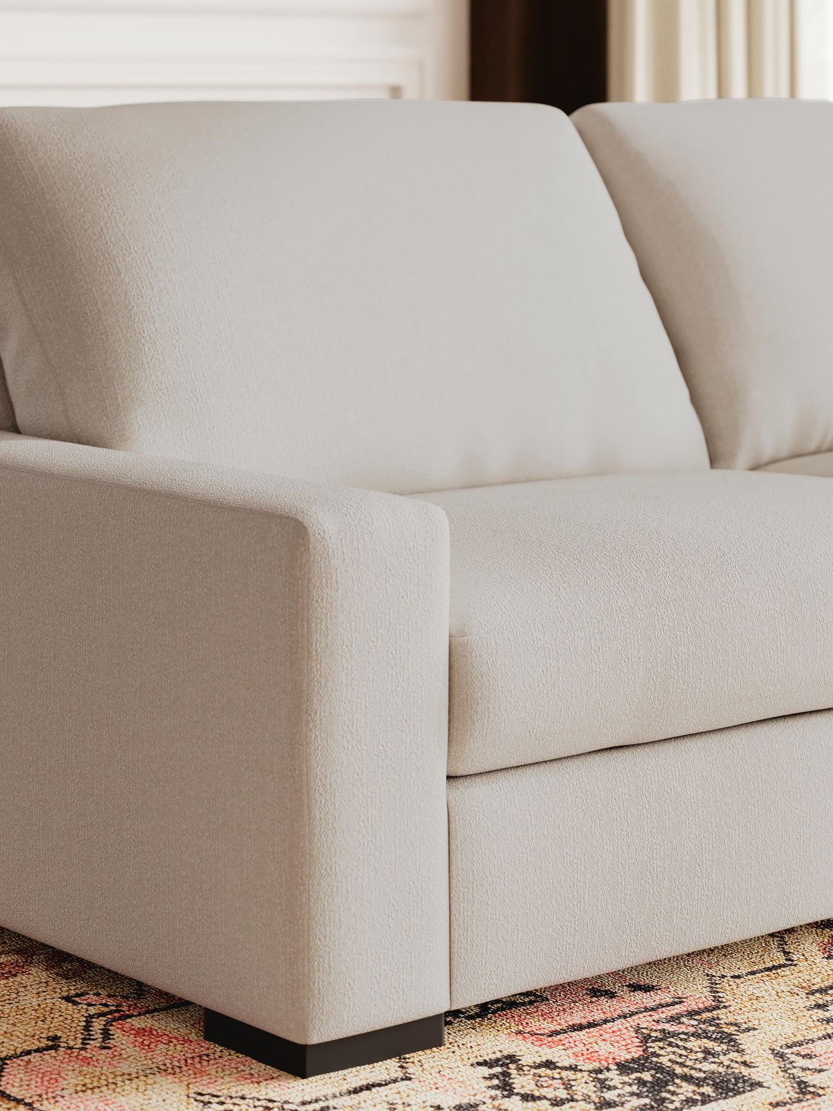 Auvelle 6-Piece Sectional with Chaise in Oyster