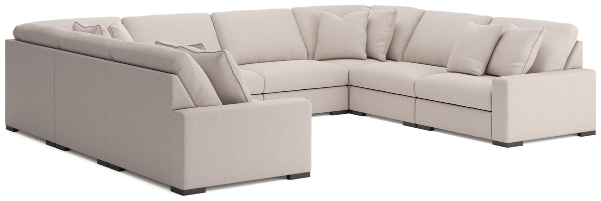 Auvelle 8-Piece Sectional in Oyster