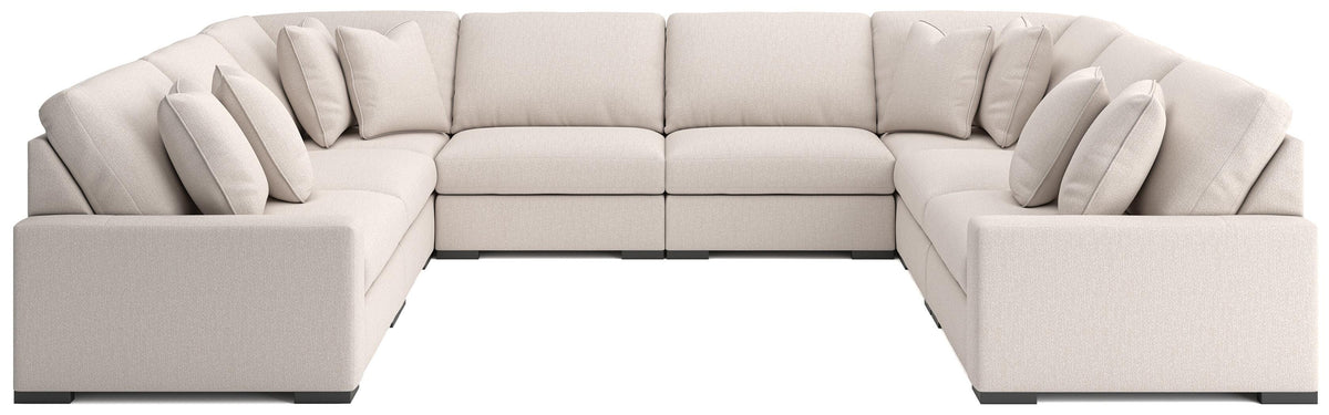 Auvelle 8-Piece Sectional in Oyster