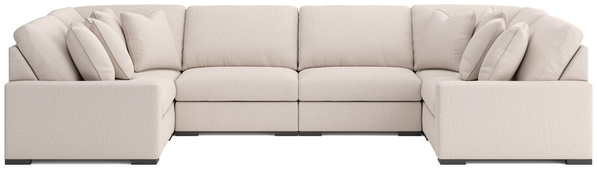 Auvelle 6-Piece Sectional in Oyster
