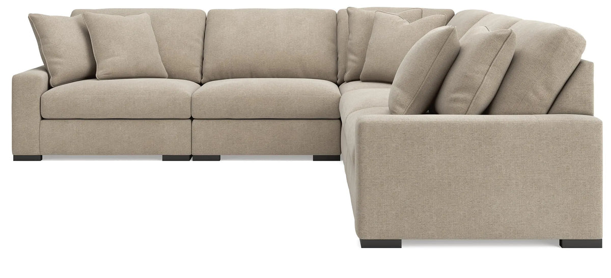 Auvelle 5-Piece Sectional in Oatmeal