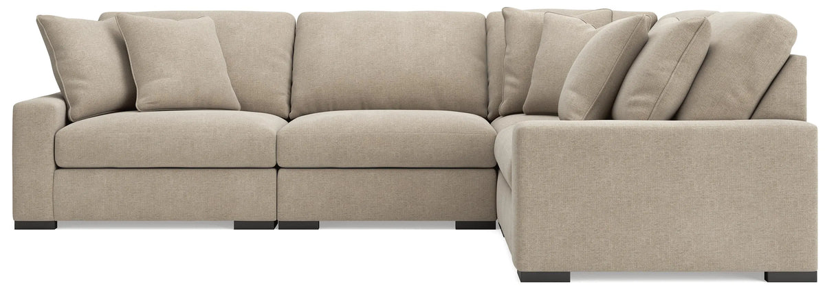 Auvelle 4-Piece Sectional in Oatmeal