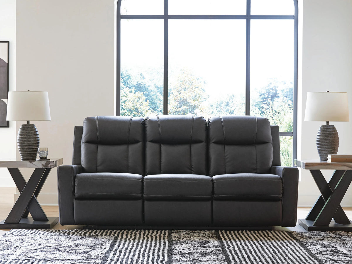 Draymoor Reclining Sofa in Carbon