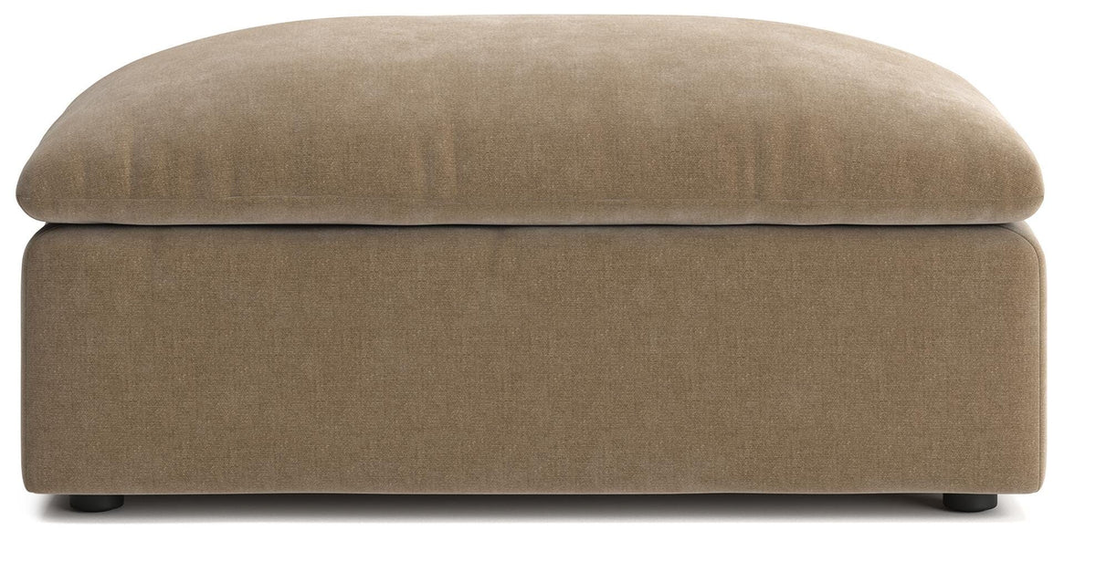Belmoure Ottoman in Sable