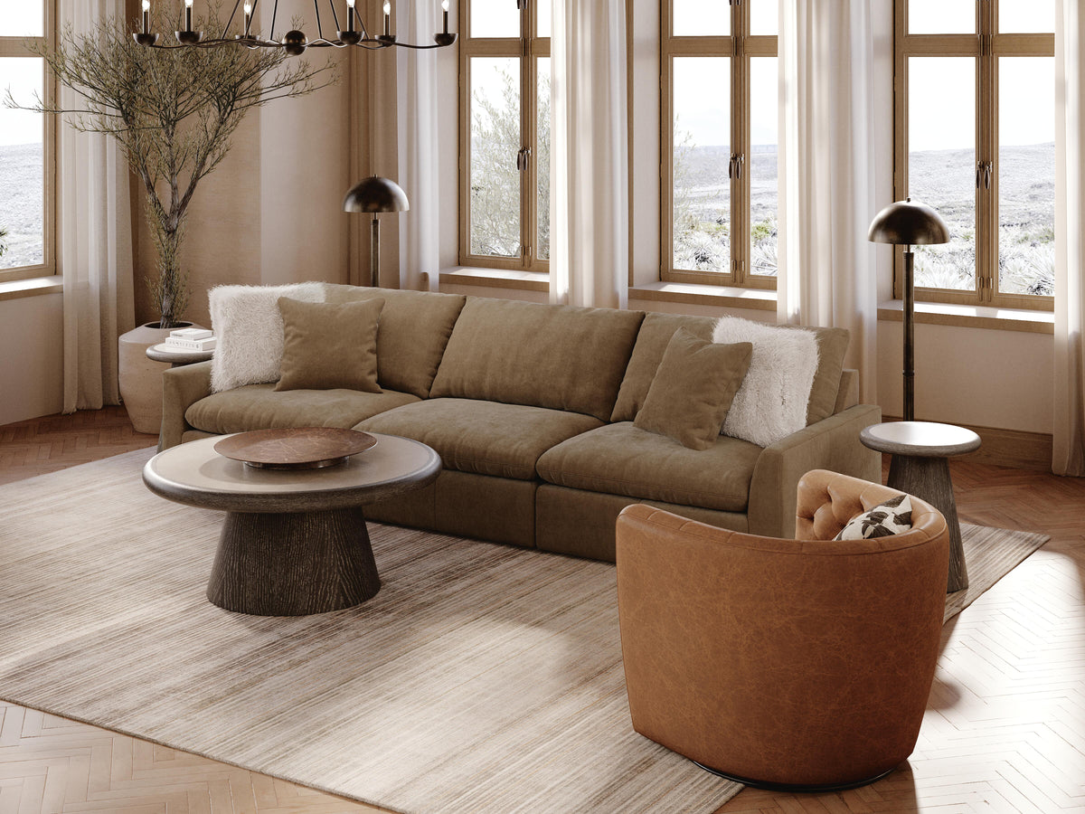 Belmoure 3-Piece Sectional Sofa in Sable