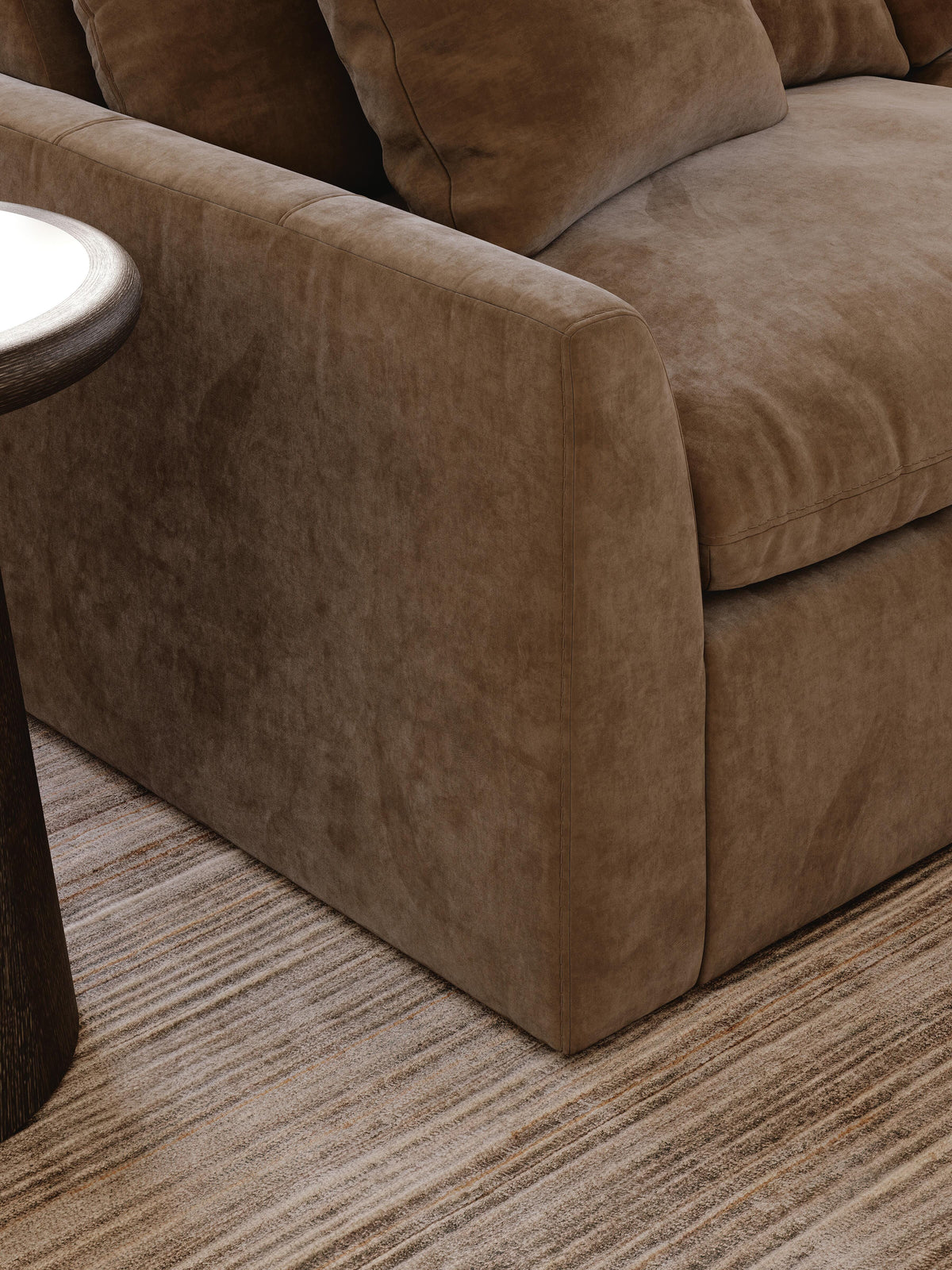 Belmoure 3-Piece Sectional Sofa in Sable