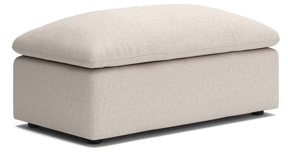 Belmoure Ottoman in Oyster