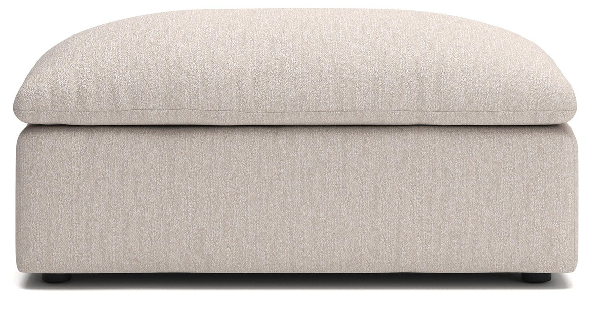 Belmoure Ottoman in Oyster