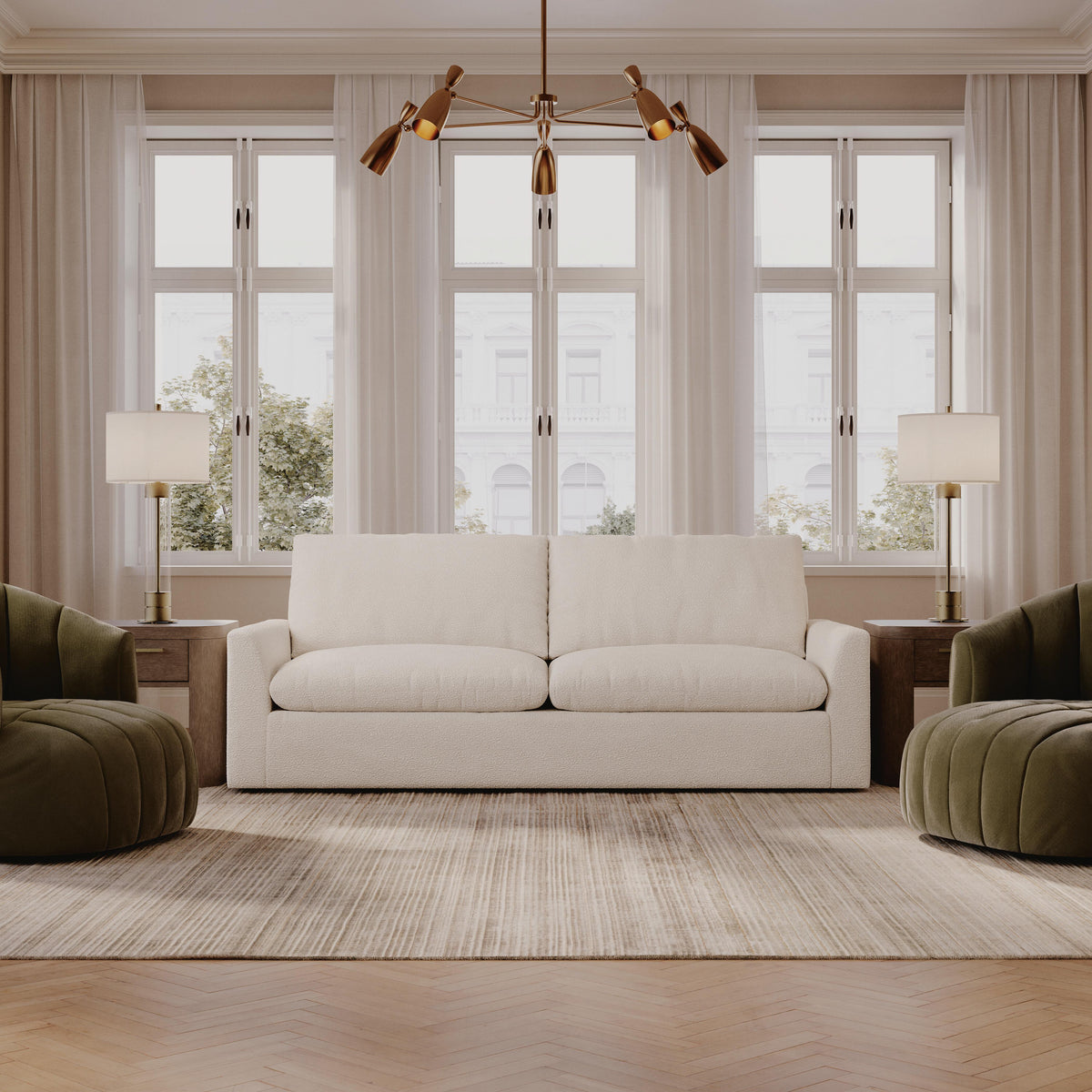 Belmoure Sofa in Oyster