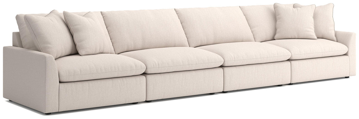 Belmoure 4-Piece Sectional Sofa in Oyster