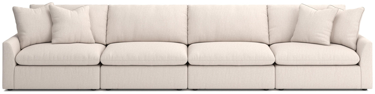 Belmoure 4-Piece Sectional Sofa in Oyster