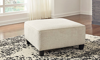Yamba Oversized Accent Ottoman in Natural