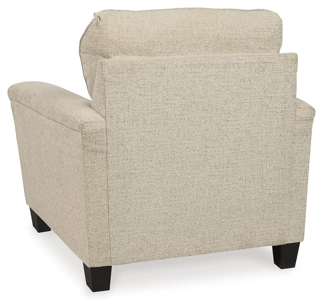 Yamba Chair and Ottoman in Natural