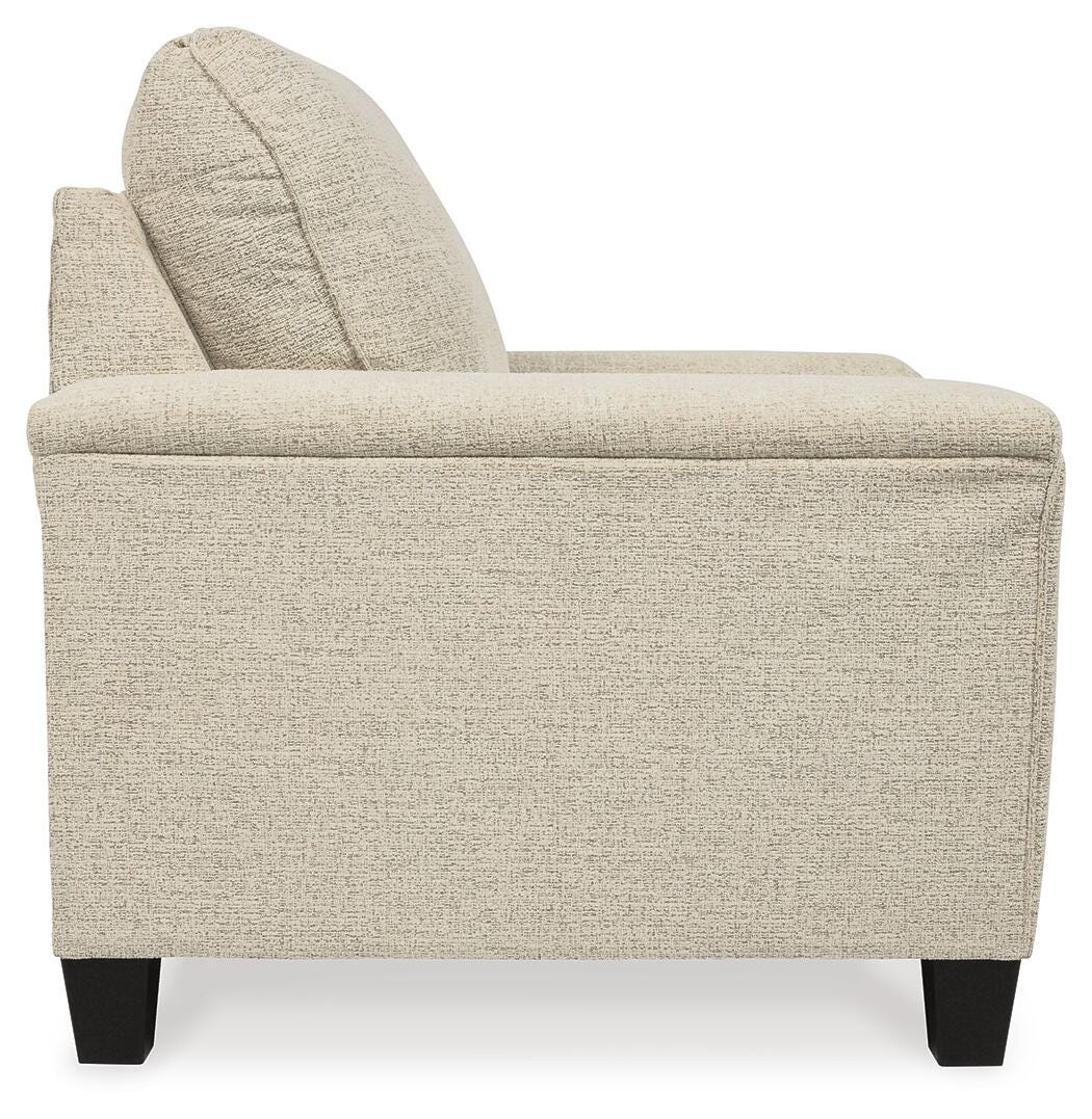 Yamba Chair and Ottoman in Natural