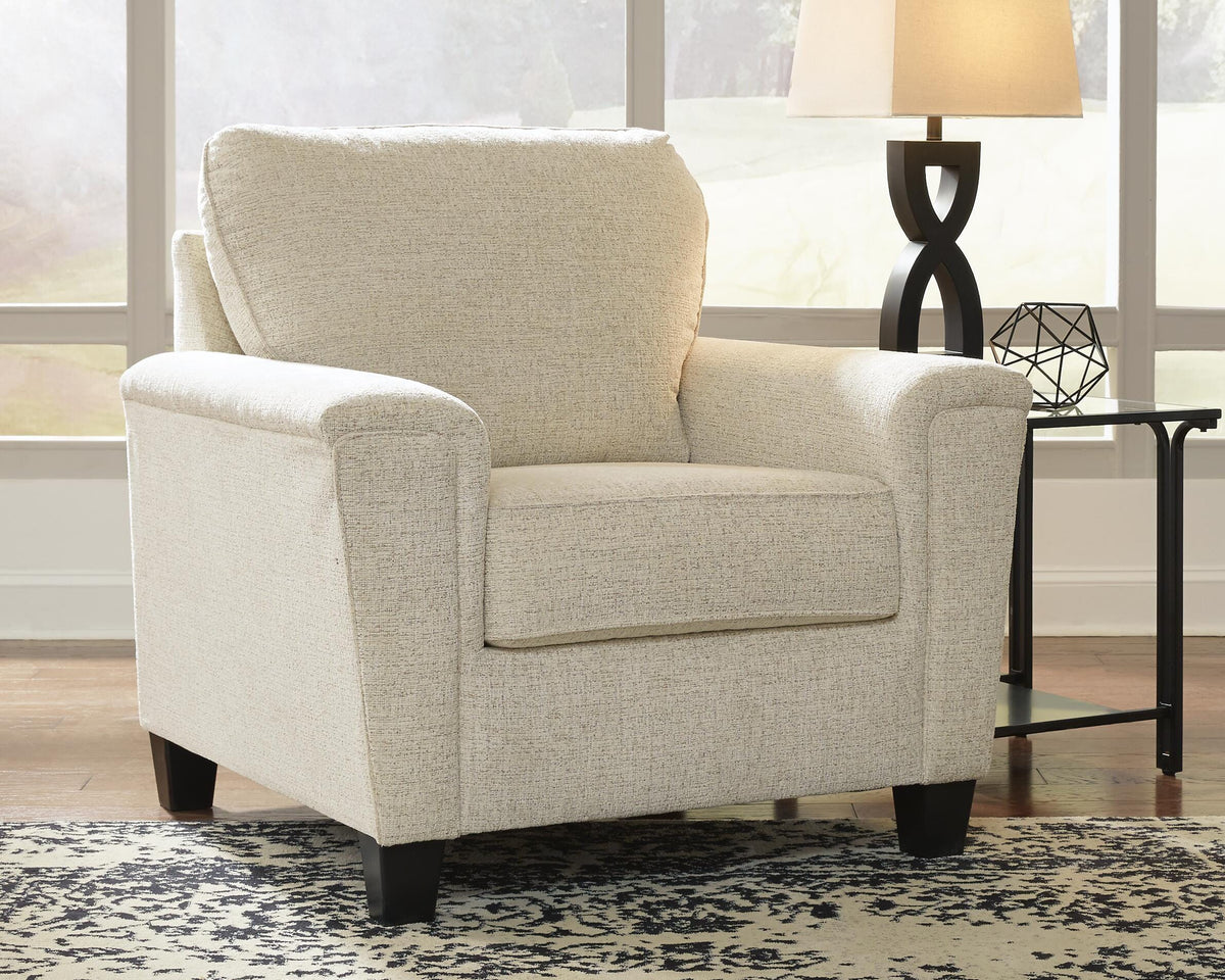 Yamba Chair and Ottoman in Natural