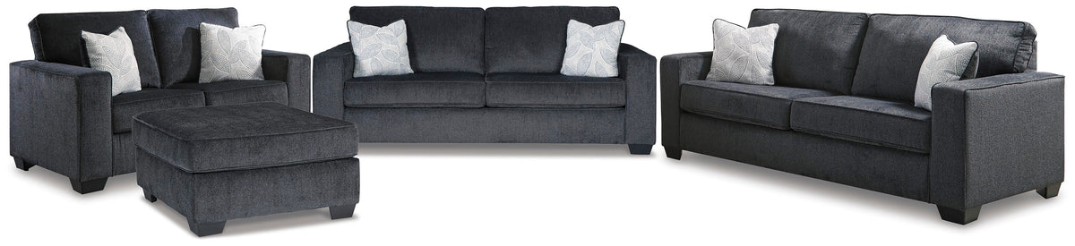 Rylo Sofa Sleeper with Sofa and Loveseat and Ottoman