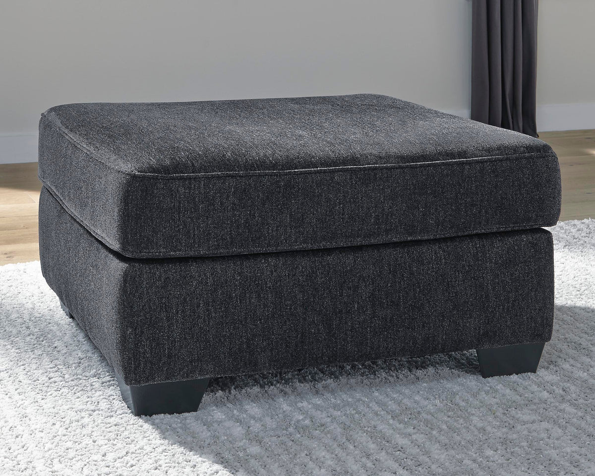 Rylo Chair and Ottoman in Slate II
