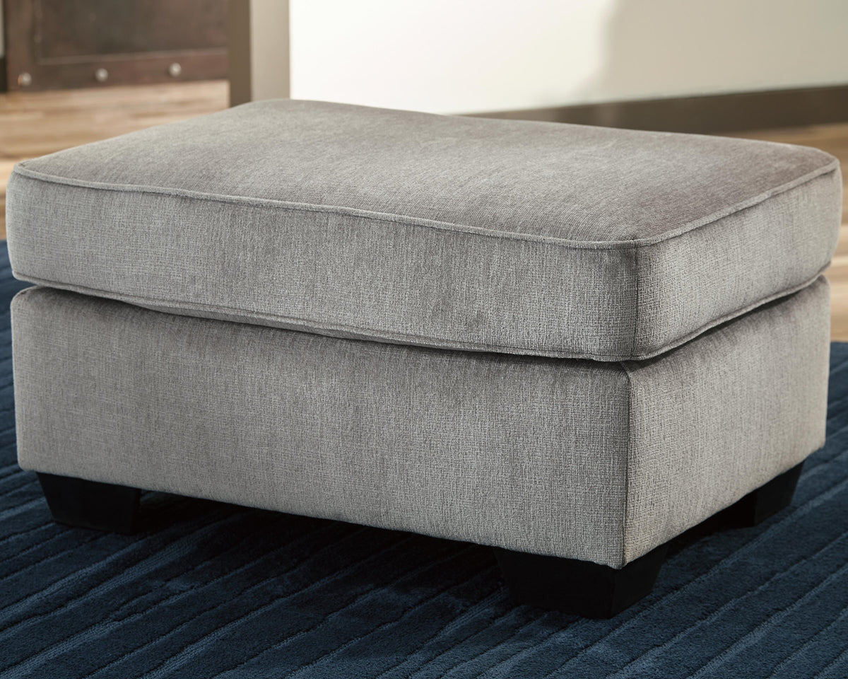 Rylo Ottoman in Alloy
