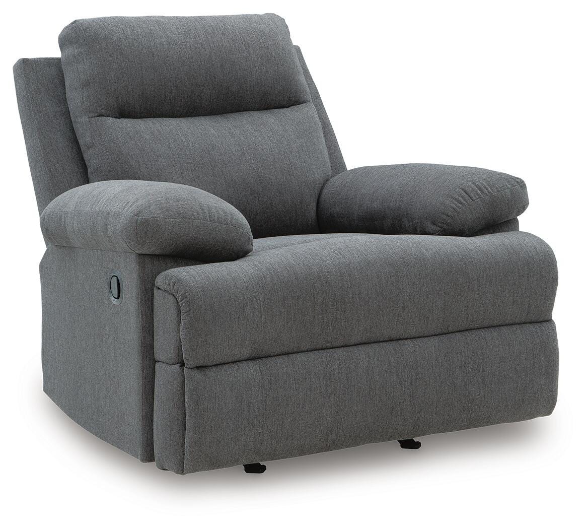 Verrin Recliner in Charcoal