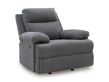 Verrin Recliner in Charcoal