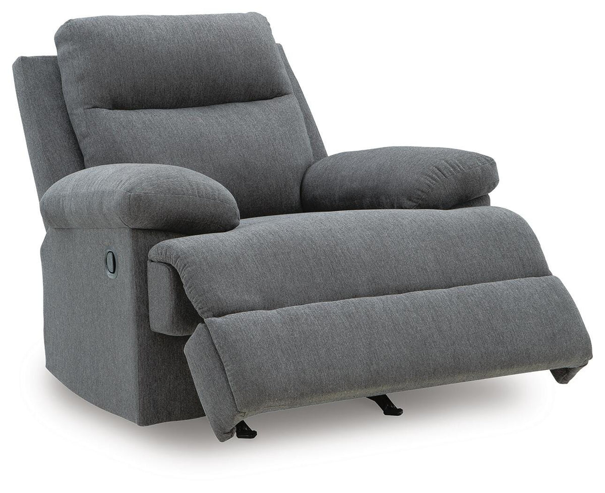 Verrin Recliner in Charcoal