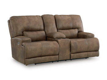 Cobden Bay Power Reclining Loveseat with Console
